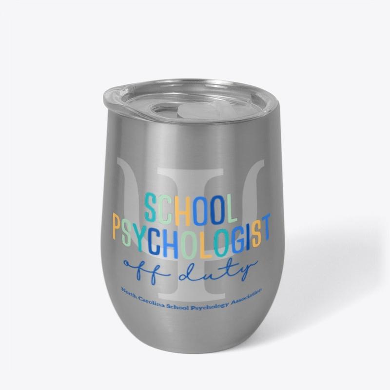 School Psych Off Duty Wine Tumbler